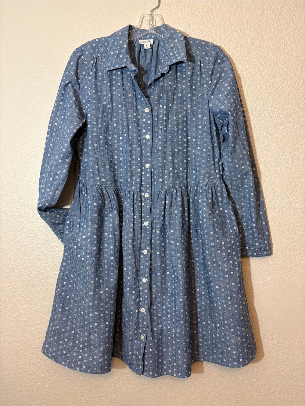 J. Crew Denim Long Sleeve Dress